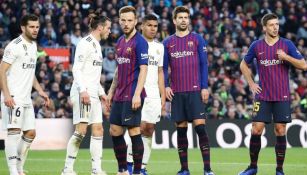 Jugadores del Barcelona y Real Madrid en último Clásico