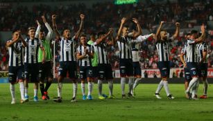 Rayados festejando el pase a la Gran Final de la Liga MX