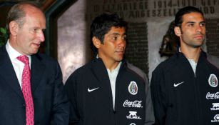 Jimmy Goldsmith, Jorge Campos y Rafael Marquez con la Selección Mexicana