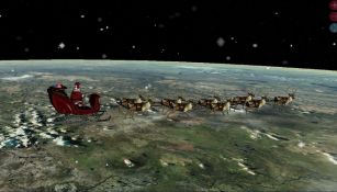 Santa Claus en recorrido por el mundo