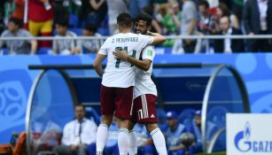 Carlos Vela y Javier Hernández en la Selección Mexicana