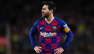 Messi en partido del Barcelona