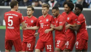 Jugadores del Bayern celebrando una anotación 
