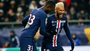 Neymar celebra un gol en un partido del PSG