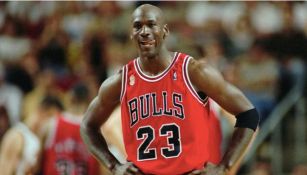 Michael Jordan en un juego con Chicago Bulls 