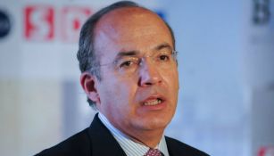 Felipe Calderón en presentación