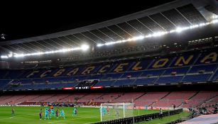 Camp Nou vacío en el juego entre Barcelona y Leganés