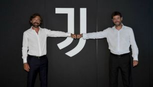 Andrea Pirlo y Andrea Agnelli, dirigente de la Juventus