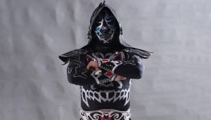 La Parka Negra en una sesión de fotos 