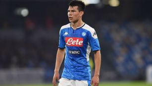 Lozano en partido con Napoli