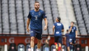 Vincent Janssen previo a un partido con Rayados