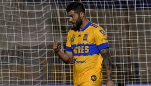 Gignac celebrando un gol con los Tigres