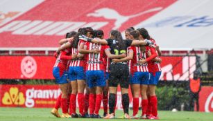 Chivas Femenil previo a un partido