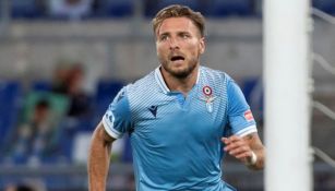 Ciro Immobile en partido con la Lazio