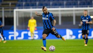 Arturo Vidal en acción con el Inter de Milán