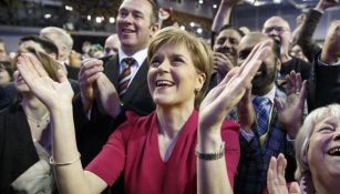 Nicola Sturgeon en un evento político 