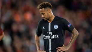 Neymar en un partido con el PSG 