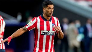 Luis Suárez en partido con Atlético de Madrid