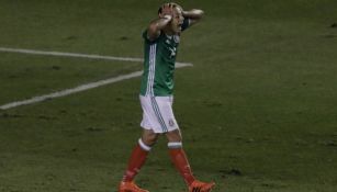 Javier 'Chicharito' Hernández en lamento con Selección