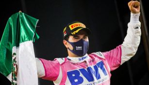 Checo Pérez tras ganar el GP de Sakhir