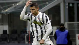 Cristiano Ronaldo tras anotar gol con la Juventus