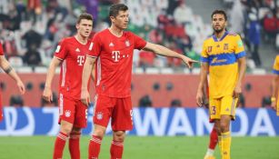 Robert Lewandowski en la Final del Mundial de Clubes ante Tigres