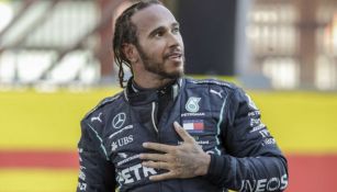 Lewis Hamilton tras una carrera 