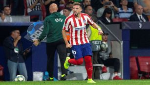 Héctor Herrera festeja un gol con el Atlético de Madrid 