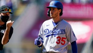 Cody Bellinger en el partido con los Dodgers