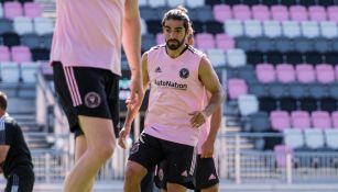 Rodolfo Pizarro durante un entrenamiento con Inter de Miami