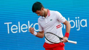 Novak Djokovic en el Abierto de Serbia en Belgrado