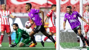 Fidel Martínez, en festejo de gol