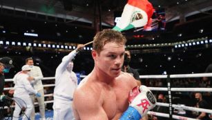 Saúl 'Canelo' Álvarez celebrando triunfo sobre Avni Yildirim