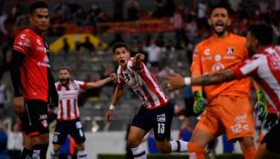 Chivas, en festejo de gol