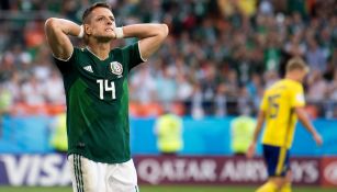 Chicharito Hernández en lamento con México