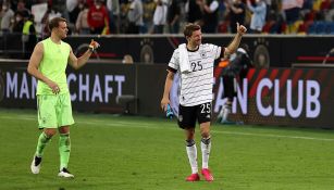  Thomas Müller festeja un gol con Alemania