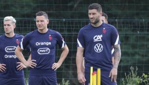 Gignac en una práctica con Francia 