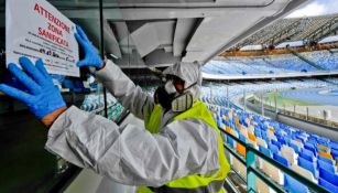 Sanitización del Estadio San Paolo, casa del Napoli