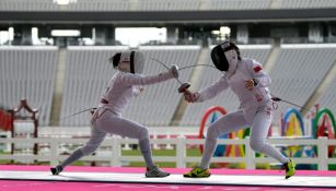 Mayan Oliver (izq.) en los Juegos Olímpicos de Tokio 2020