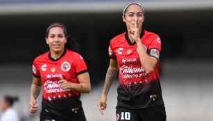 Renae Cuéllar, en festejo de gol