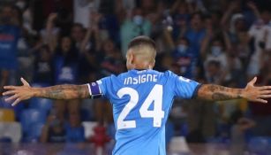Lorenzo Insigne celebrando su gol ante Venezia