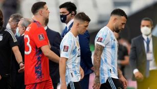 Jugadores argentinos se retiraron de la cancha 