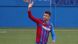 Gerard Piqué durante un duelo con el Barcelona 