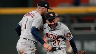 Altuve y Correa festejan en Atlanta