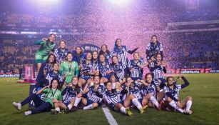 Rayadas celebran campeonato en el Apertura 2021