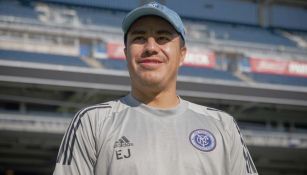 Efraín Juárez, en un entrenamiento del New York City FC