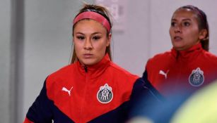 Karol Bernal en un partido de Chivas