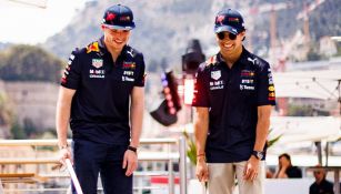 Verstappen y Checo previo al GP de Mónaco