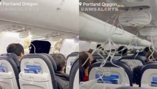 Todo pasó en el vuelo 1282 de Alaska Airlines, pero por fortuna nadie salió lesionado.