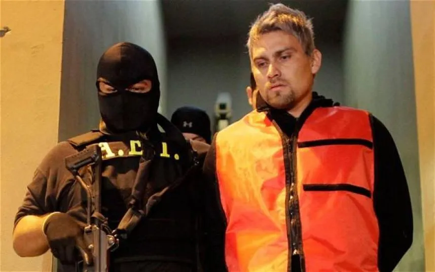 ESPECIAL El Gato Ortiz en el momento de su detención